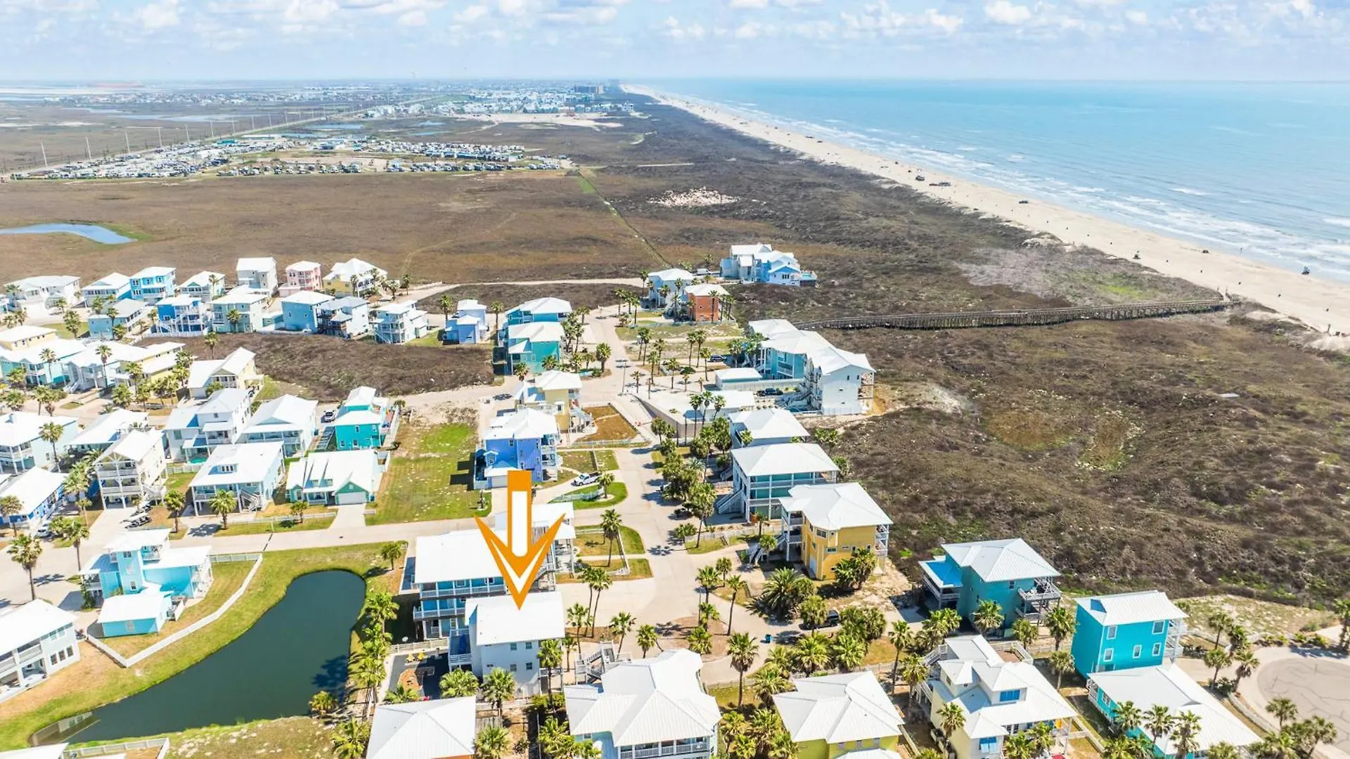 Palm Breeze - Ocean Views, Golf Cart, Game Room! Holiday home Port Aransas