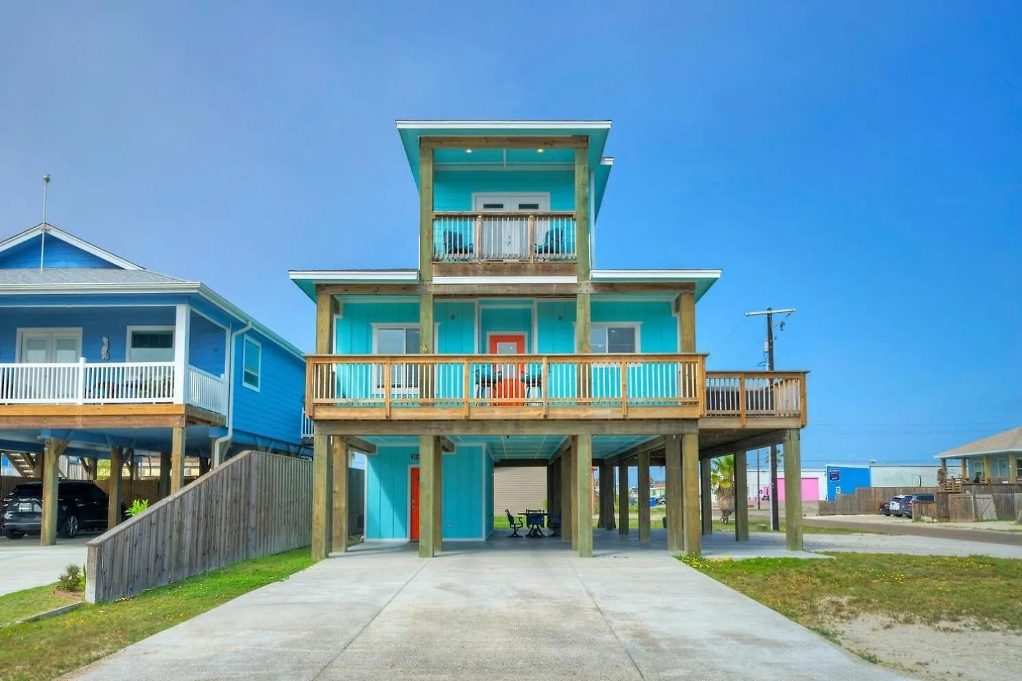 Sleeps 22 2 Homes Priv Pool Putting Bar Deck Prime Port A Location * Port Aransas