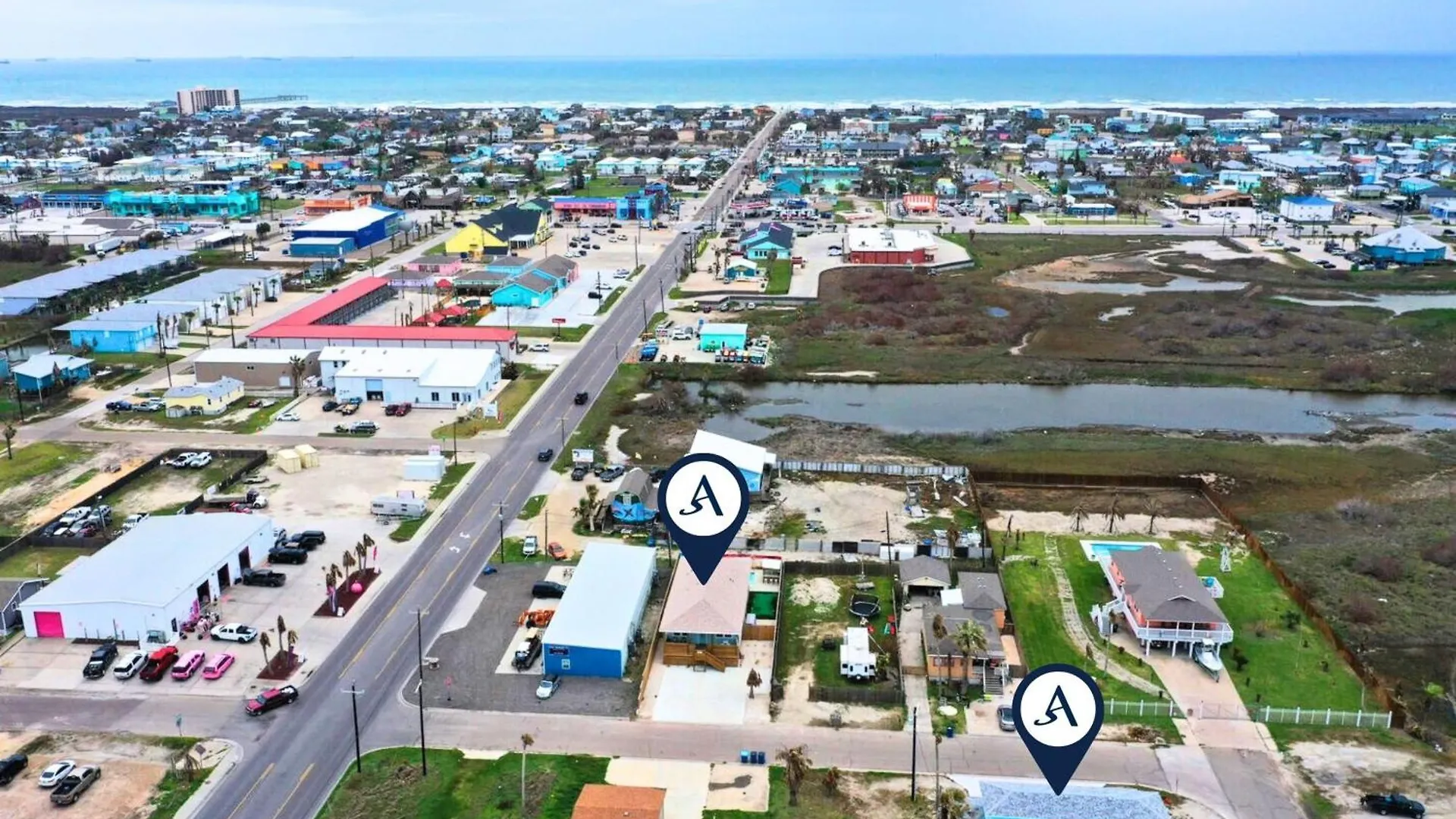 Sleeps 22 2 Homes Priv Pool Putting Bar Deck Prime Port A Location Port Aransas